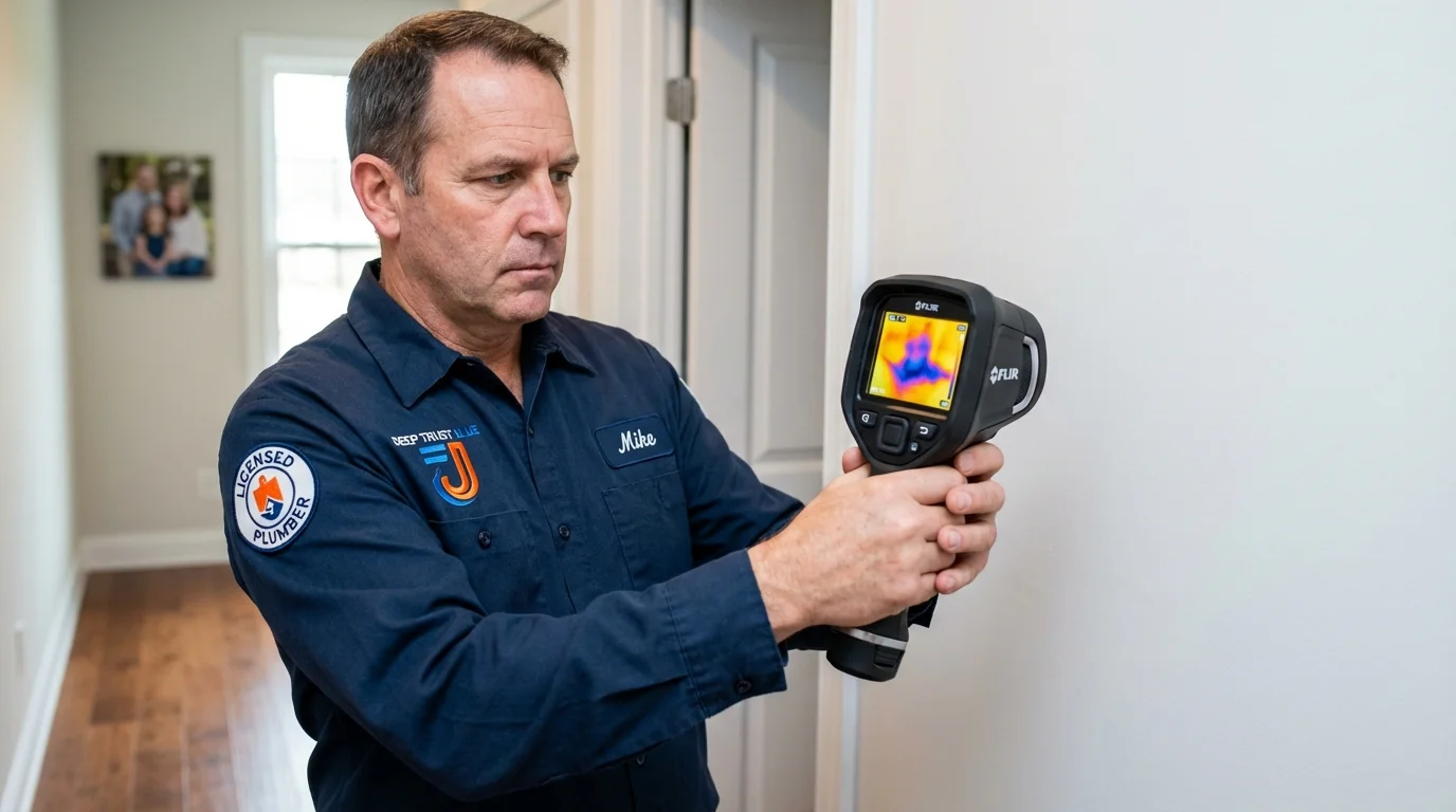 Thermal imaging leak detection by Johns Plumbing LLC in Santa Margarita